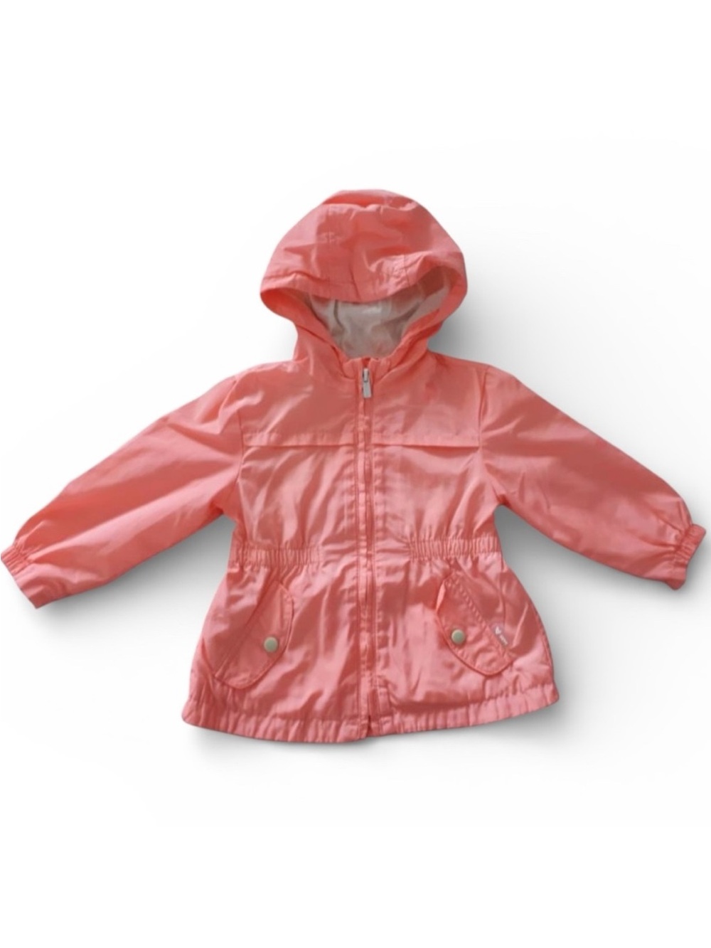 Zara Coral Hooded Baby Girls' Rain Jacket 9-12 M
